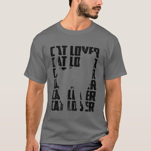 Grappige kat minnaar jongen t-shirt (Voorkant)