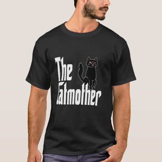 Grappige Kat Moeder Katmoeder Zwarte Kat Moeder Ki T-shirt (Voorkant)