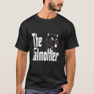 Grappige Kat Moeder Katmoeder Zwarte Koffie Kat Mo T-shirt