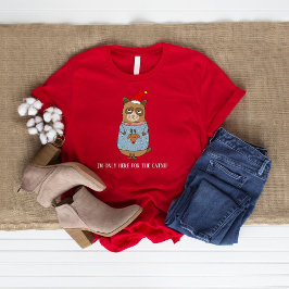 Grappige kat moeder kerst t-shirt