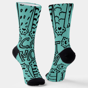 Grappige kat moeder poten sokken