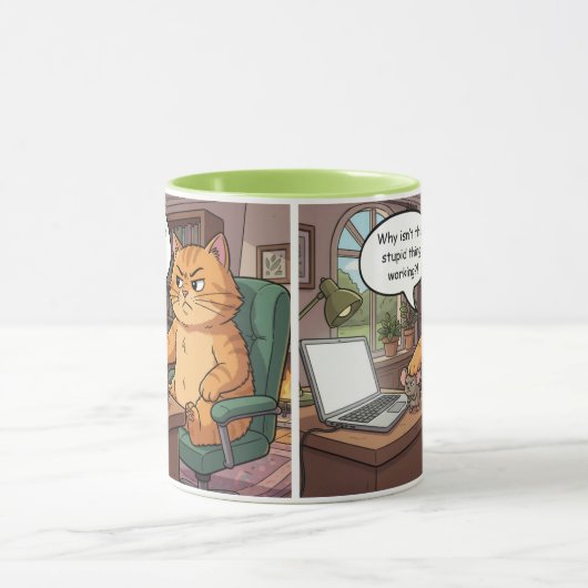Grappige kat mok (Midden)