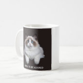 Grappige kat mok (Voorkant links)