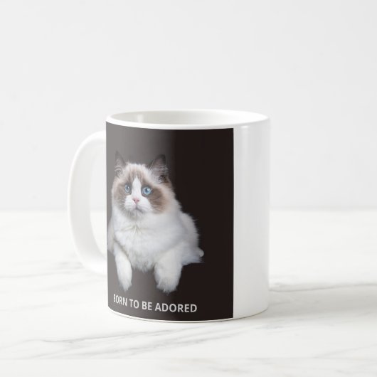Grappige kat mok (Voorkant links)