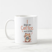 Grappige kat mok 'Koffie en kattigheid' (Links)
