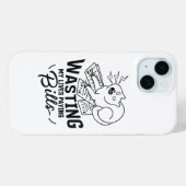 Grappige kat ontwerp - mijn leven verkwisten Case-Mate iPhone case (Achterkant (horizontaal))