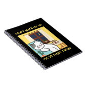 Grappige kat ontwerp voor kinderen- trendy ontwerp notitieboek (Rechterzijde)