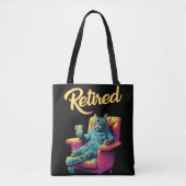 Grappige kat op bank pensioen tote bag (Voorkant)