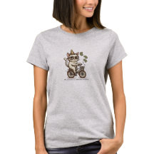 Grappige kat op de fiets geld gooien