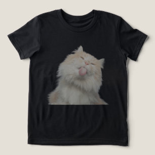 Grappige kat op maat gemaakte huisdier foto kids T Tri-Blend Shirt