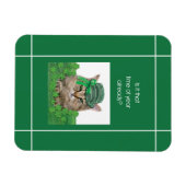Grappige kat op St. Patrick's Dag Magneet (Horizontaal)