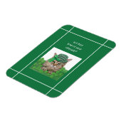 Grappige kat op St. Patrick's Dag Magneet (Linkerzijde)