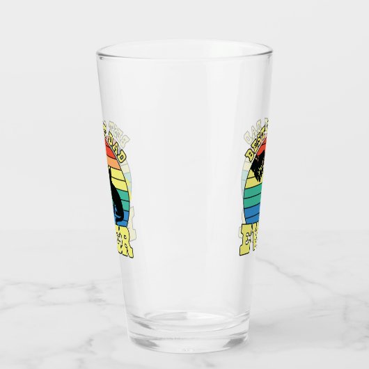 Grappige kat papa vader aangepaste naam cadeau zwa glas (Links)