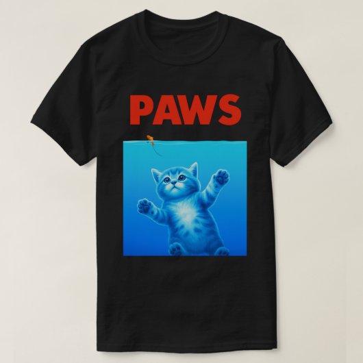 Grappige Kat “POOTJES” Parodie Design – Moppige Ki T-shirt (Design voorkant)