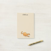 grappige kat post-it® notes (Op bureau)