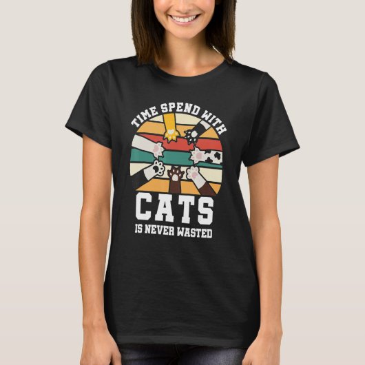 grappige kat pratend t-shirt (Voorkant)
