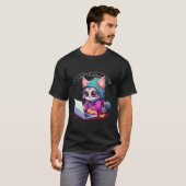 Grappige kat Pun Tech Savvy kitten programmeren Pu T-shirt (Voorkant volledig)