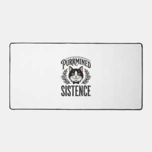 Grappige Kat Purrmined Sistence Vintage Grafisch_1 Bureaumat
