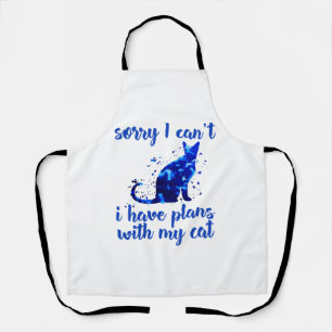 grappige kat quote schort