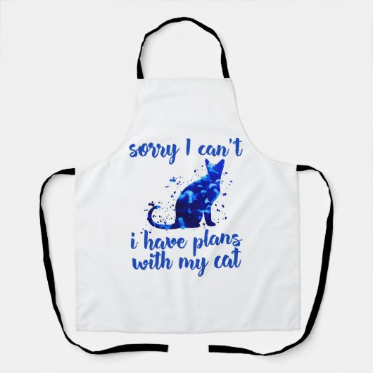 grappige kat quote schort (Voorkant)