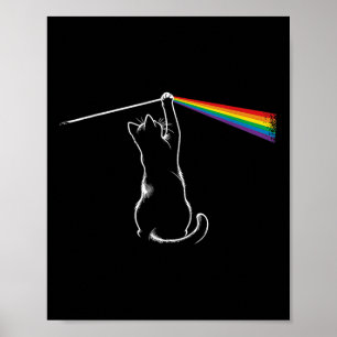 Grappige Kat Rock Muziek Cadeau Vrouwen Kinderen M Poster