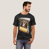 Grappige Kat Roller Coaster Domme Meme Huisdier Ko T-shirt (Voorkant volledig)