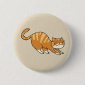 grappige kat ronde button 5,7 cm (Voorkant)