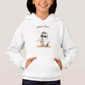 Grappige kat saxofoonspeler Jazz Unisex Kinderen (Voorkant)