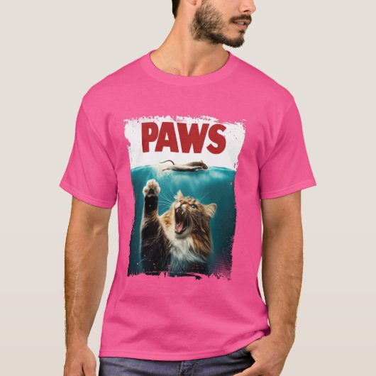 Grappige Kat Schattigee Kattenliefhebber Paws Kat T-shirt (Voorkant)