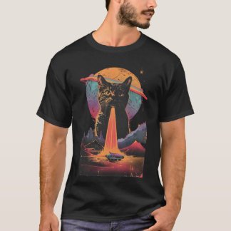 Grappige kat selfie met buitenaardse  ufo kat lief t-shirt