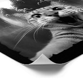 Grappige kat selfie met geesten Halloween kostuum Poster (Hoek)