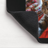 Grappige kat selfie met kerstmis 5 muismat (Hoek)