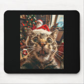 Grappige kat selfie met kerstmis 7 muismat (Voorkant)