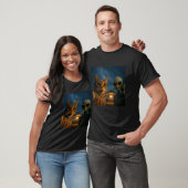 Grappige kat selfie met UFO Alien Meme T-shirt (Unisex)