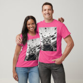 Grappige Kat Selfie Ufo T-shirt (Unisex)