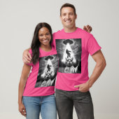 Grappige kat selfie vliegende alien ufo ontvoeren  t-shirt (Unisex)