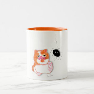 Grappige kat serie servies tafel mok door ORDesign