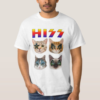 Grappige kat siss rock en roll voor kattenliefhebb t-shirt