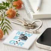 grappige kat sleutelhanger (Voorkant Rechts)