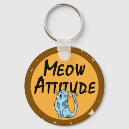 grappige kat sleutelhanger