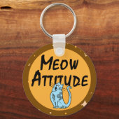 grappige kat sleutelhanger (Achterkant)