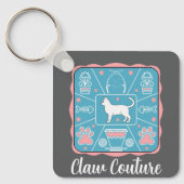 grappige kat sleutelhanger (Voorkant)