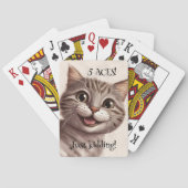 Grappige kat speelkaarten (Achterkant)