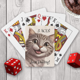 Grappige kat speelkaarten