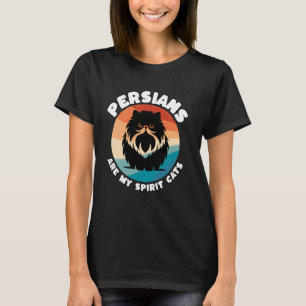 Grappige kat spirituele dier Perzische kat T-shirt