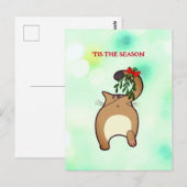  grappige kat-staartestaarten briefkaart (Voorkant / Achterkant)