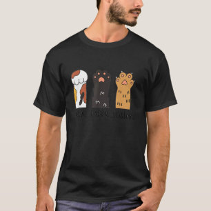 Grappige Kat Steen Papier Schaar Moppies Kinderen T-shirt
