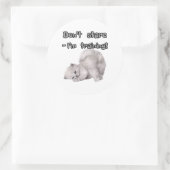 Grappige kat sticker (Tas)