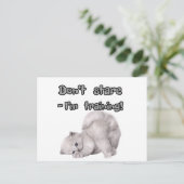 Grappige kat sticker / ansichtkaart briefkaart (Staand voorkant)