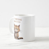 Grappige Kat Stop Met Mijn Peeves Aaien Koffiemok (Voorkant links)